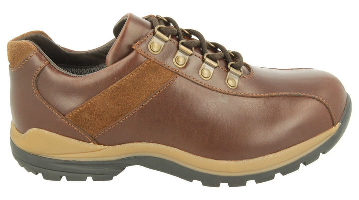 Mens Wide Fit DB Wyoming Walking Trainers in Black Suede - Image 1