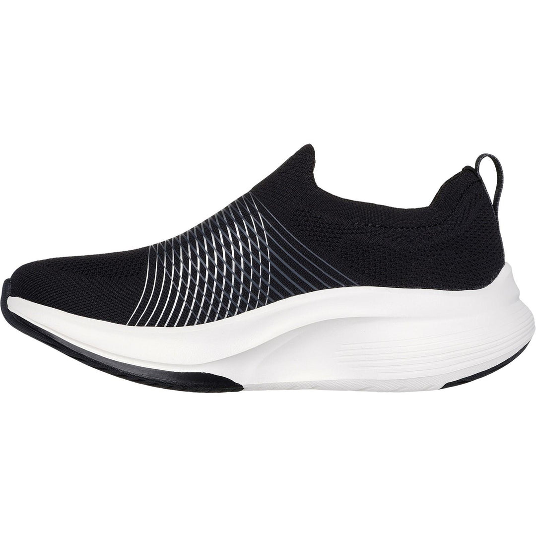 Women's Wide Fit Skechers 125052 Go Walk Max Walker Sally Trainers in Black/White - Image 4