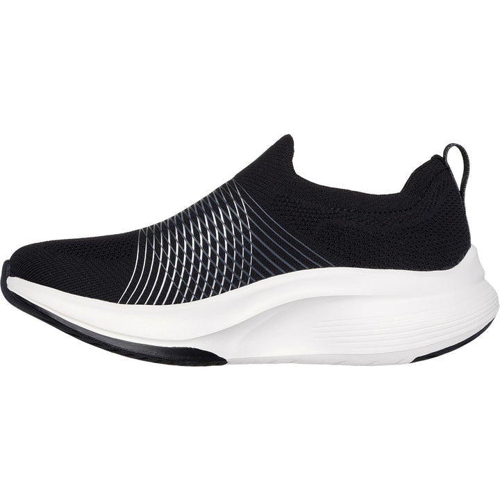 Women's Wide Fit Skechers 125052 Go Walk Max Walker Sally Trainers in Black/White - Image 1
