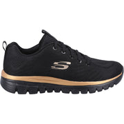 Skechers 12615 Graceful Get Connected Trainers Rose Gold-1