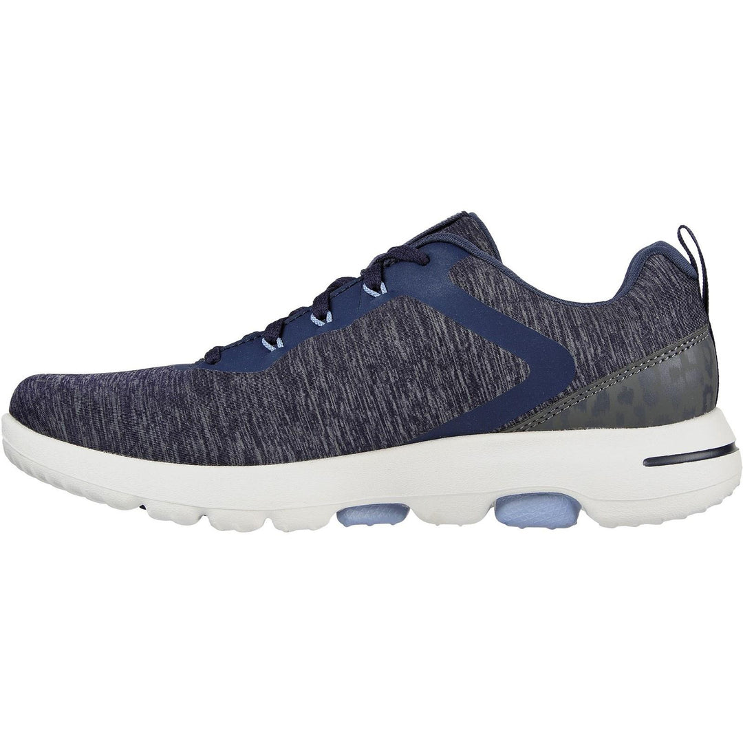 Women's Wide Fit Skechers Go Golf Walk 5 Trainers in Black/White - Image 9
