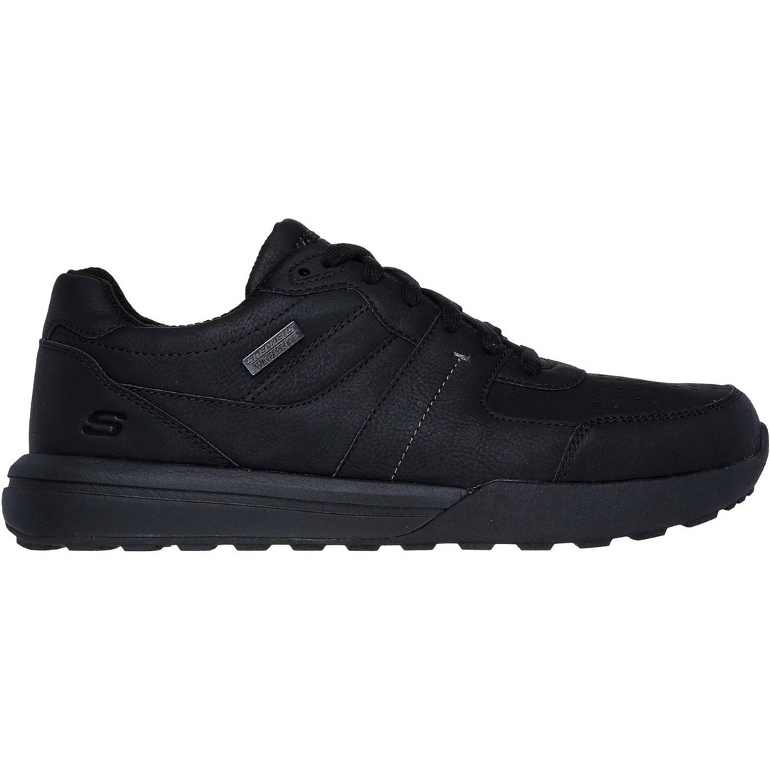 Men's Wide Fit Skechers 205236 Waterproof Netson Trainers in Black - Image 2
