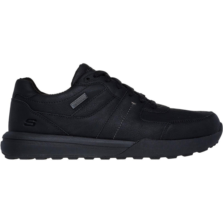 Men's Wide Fit Skechers 205236 Waterproof Netson Trainers in Black - Image 2