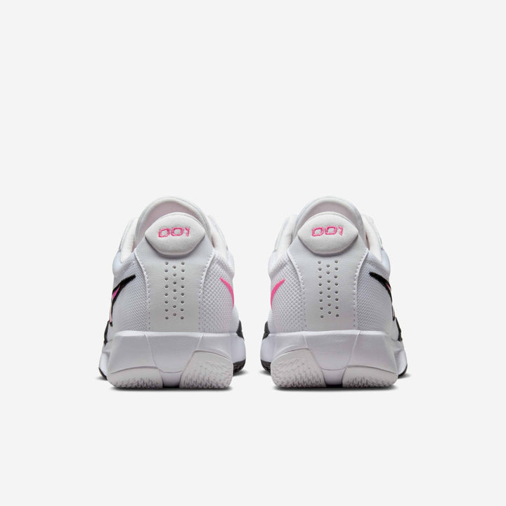 Men's Wide Fit Nike FB2599-105 G T Cut Academy Basketball Trainers in White/Black/Pink Blast - Image 1