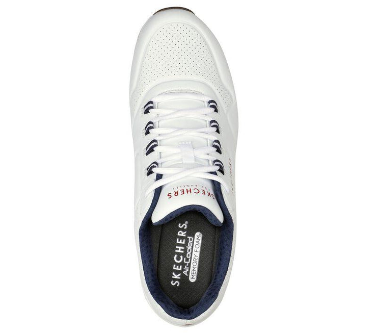 Men's Wide Fit Skechers 232181 Street Uno 2 Trainers