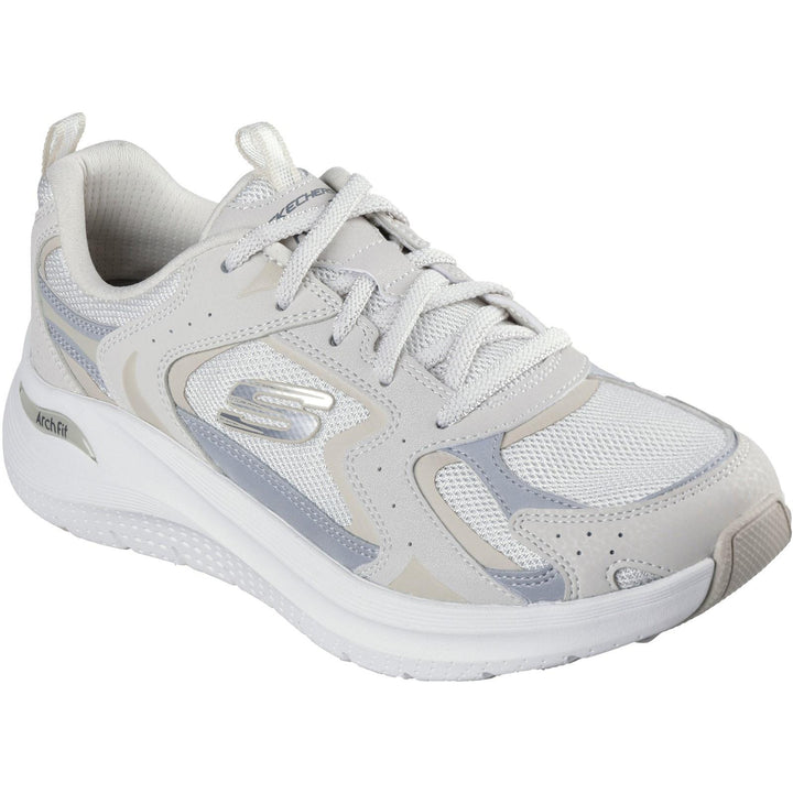 Women's Wide Fit Skechers 150332 Arch Fit 2.0 Vintage Luxe Trainers in Black/Rose Gold - Image 1