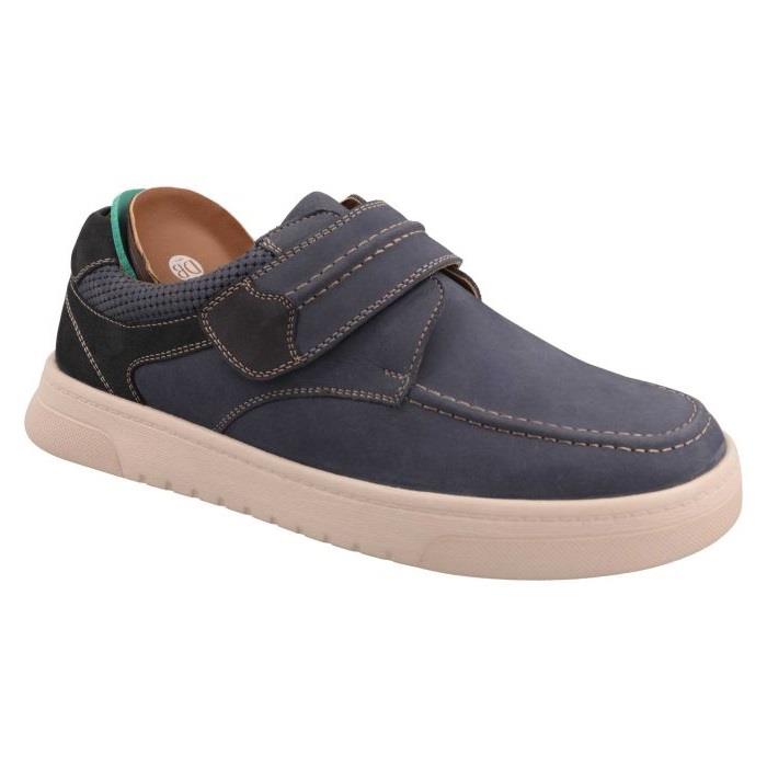 Men's Wide Fit DB Ethan Shoes in Denim Nubuck - Image 1