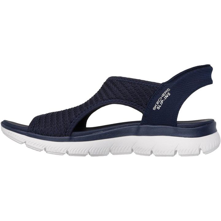 Women's Wide Fit Skechers 119519 Slip-ins Summits Sweetly Evolved Sandals in Black - Image 1