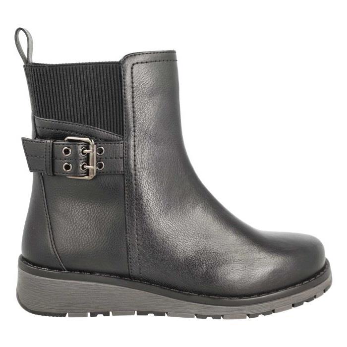 Women's Wide Fit DB Yosemite Boots in Black Synthetic - Image 2