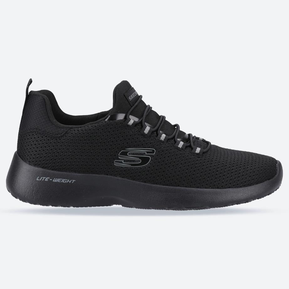 Men's Wide Fit Skechers 58360 Dynamight Trainers in Black - Image 1