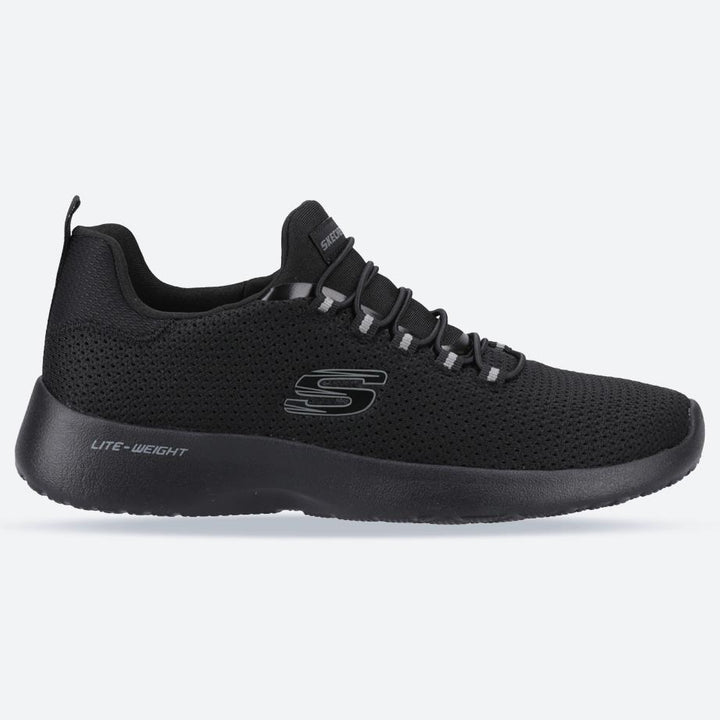 Men's Wide Fit Skechers 58360 Dynamight Trainers in Black - Image 1