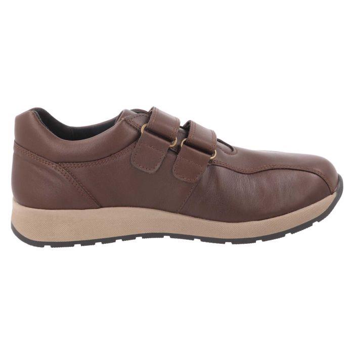 Men's Wide Fit DB Wayne Trainers in Black Leather - Image 9