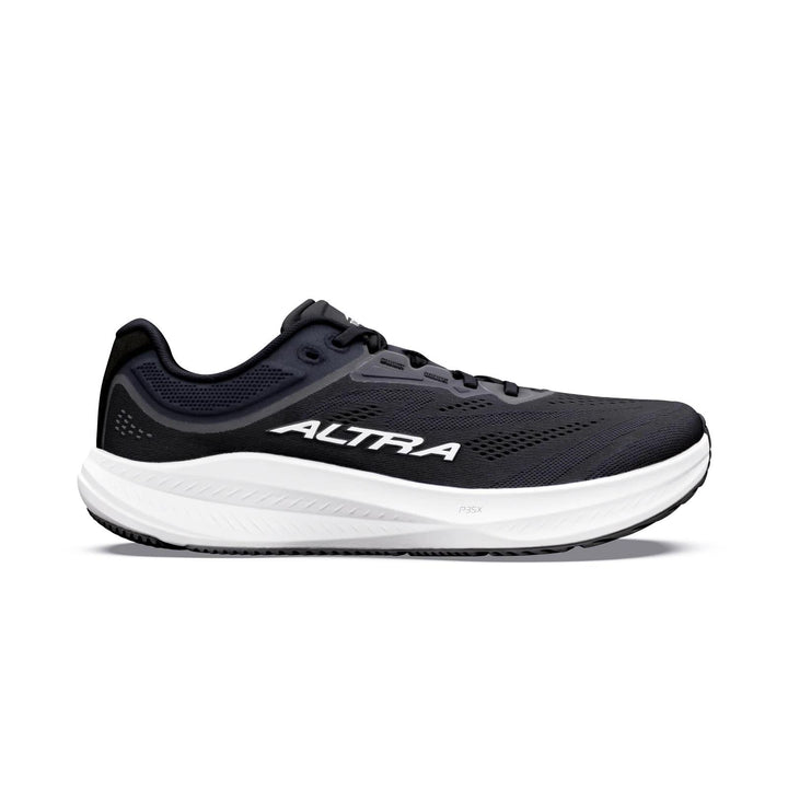 Men's Wide Fit Altra Torin 9 Trail Running Trainers in Black/White/Black - Image 1