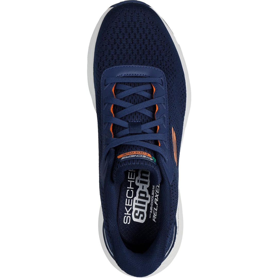 Men's Relaxed Fit Skechers 232846 Slip-ins Sport Edgeride Erlson Trainers in Navy/Orange - Image 5