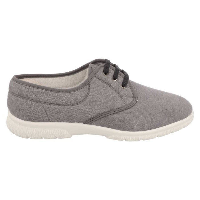 Mens Extra Wide Fit DB Troon Canvas in Denim Blue - Image 1