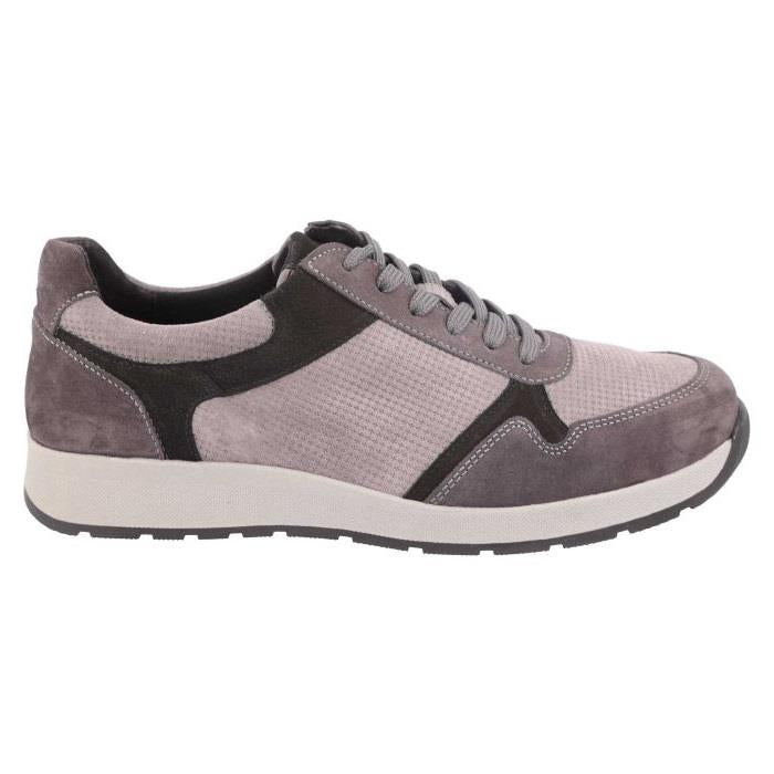 Men's Wide Fit DB Hector Trainers in Black Suede - Image 9