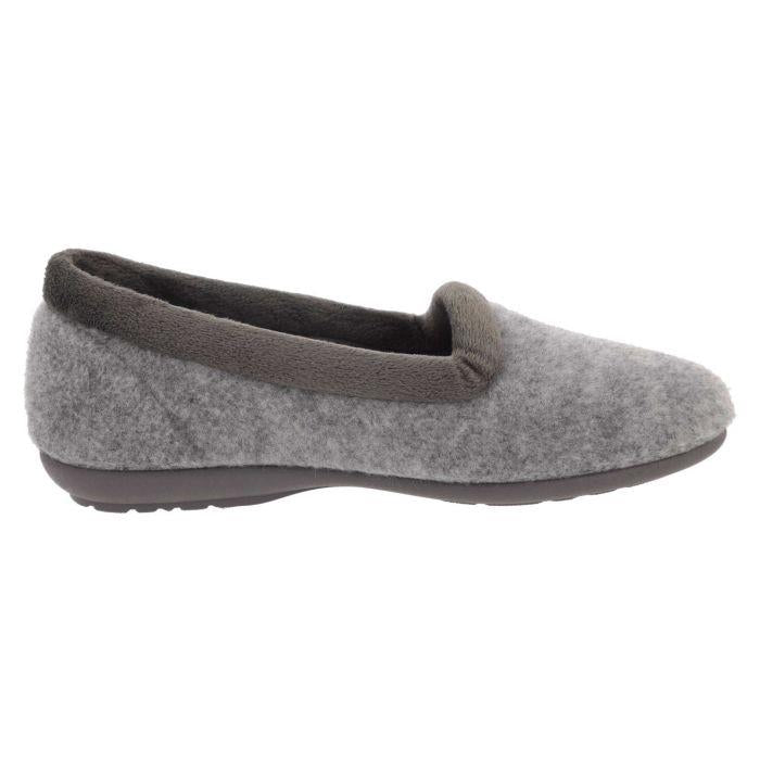 Women's Wide Fit DB Celia Slippers in Navy Felt - Image 1