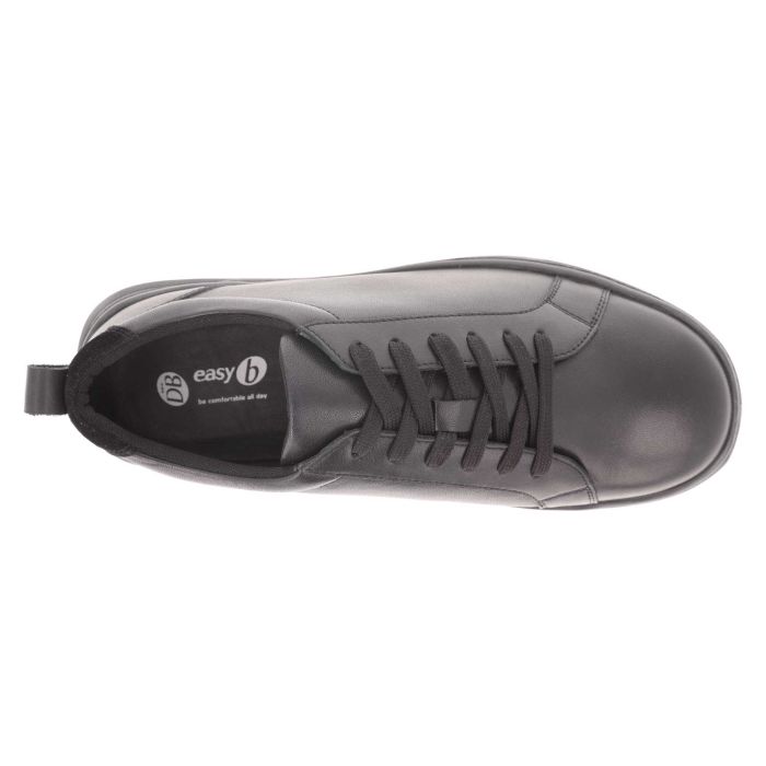 Men's Wide Fit DB Luca Lace Up Shoes in Navy Leather - Image 1