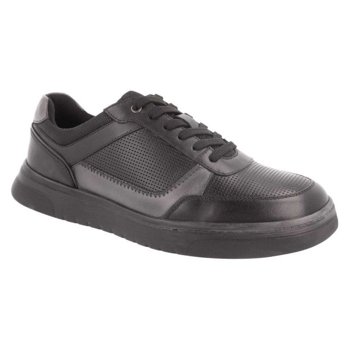 Men's Wide Fit DB Arlo Shoes in Navy / Light Tan Leather - Image 16