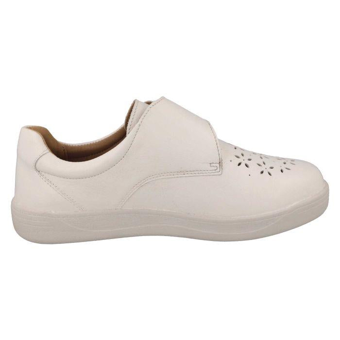 Women's Wide Fit DB Jocelyn Shoes in Navy Leather - Image 10