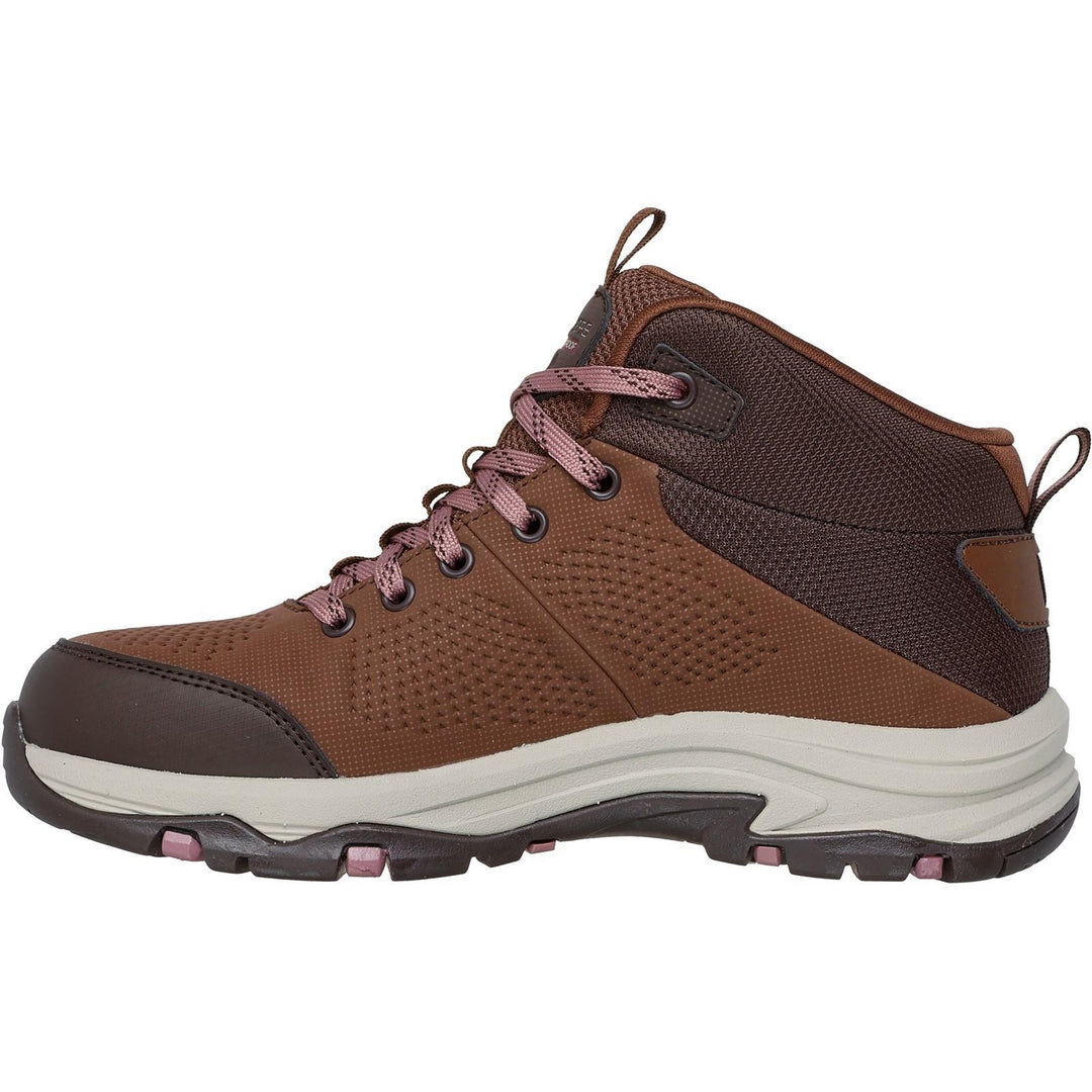 Women's Relaxed Fit Skechers 180005 Waterproof Trego Trail Destination Boots - Brown/Multi in Brown/Multi - Image 4