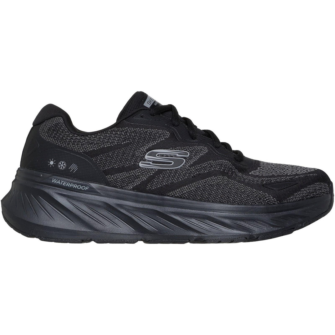 Men's Relaxed Fit Skechers 232842 Waterproof Edgeride Konzo Trainers in Black - Image 2