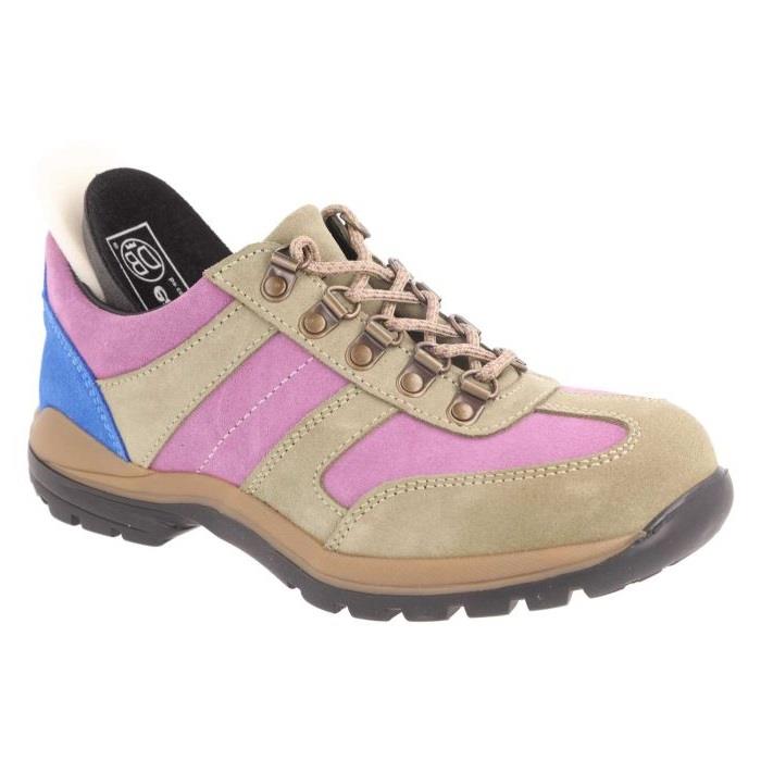 Women's Wide Fit DB Anais Walking Trainers in Black / Multi Suede - Image 11