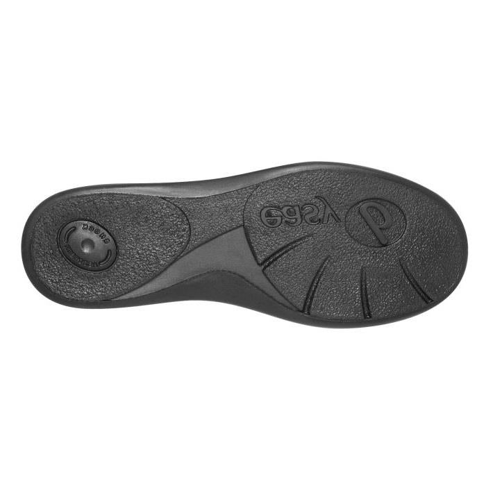 Women's Wide Fit DB Heidi Slippers in Black Velour / Shiny Dot - Image 1