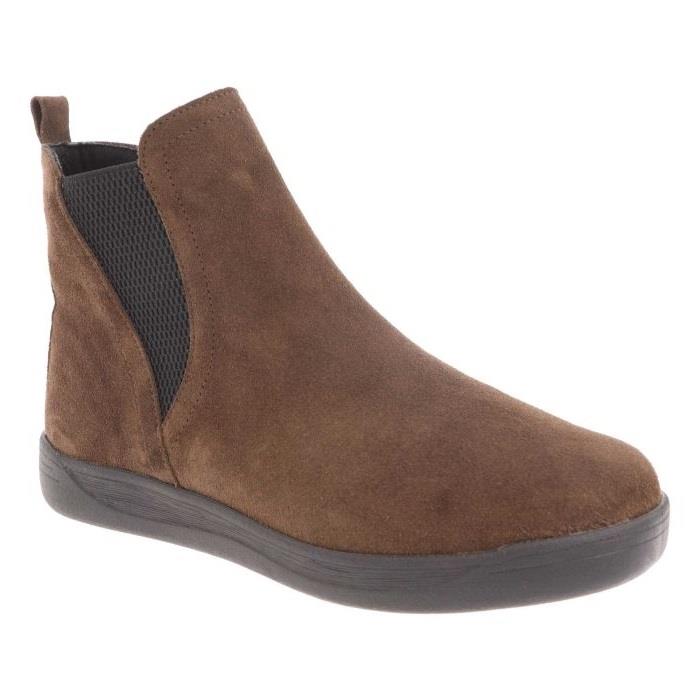 Women's Wide Fit DB Caitlin Boots in Brown Suede - Image 8