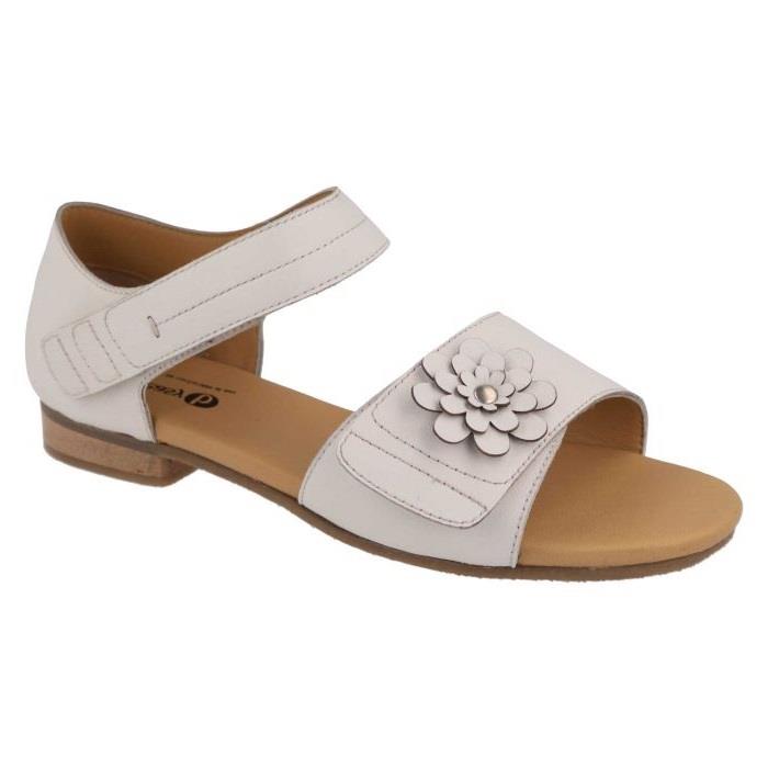 Women's Wide Fit DB Peony Sandals in Black Leather - Image 1