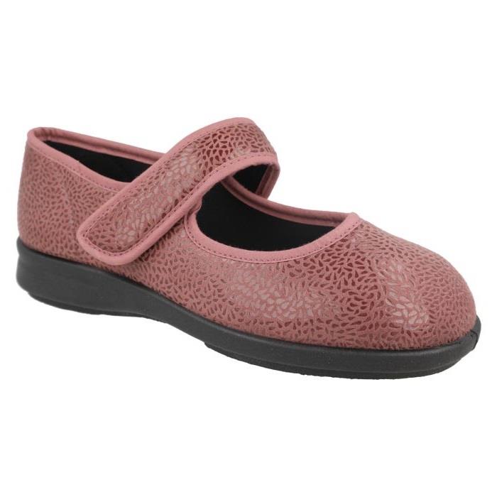 Women's Wide Fit DB Nieve Slippers in Black Stretch - Image 1