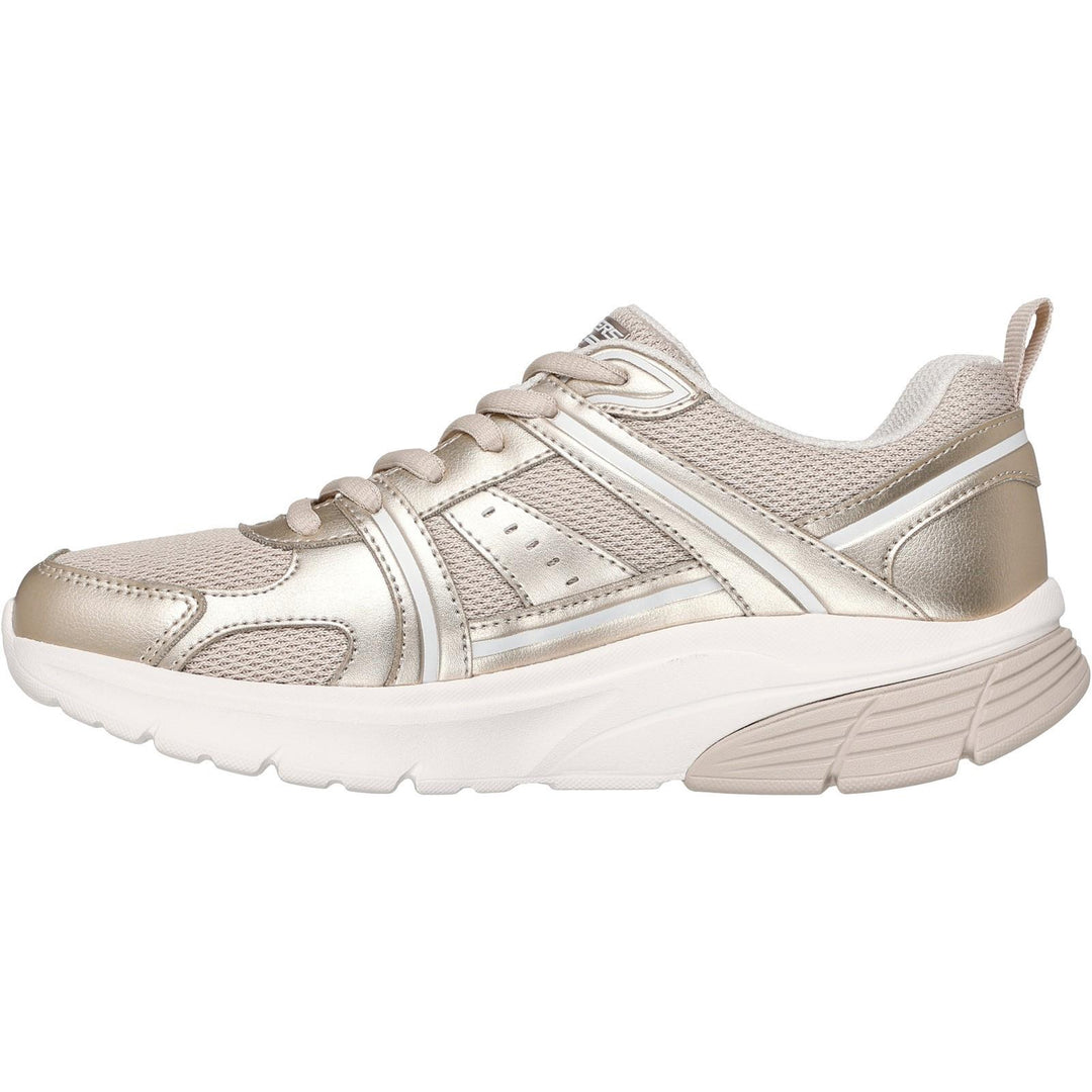 Women's Wide Fit Skechers 117770 Bobs Vamos Trainers in Gold - Image 4