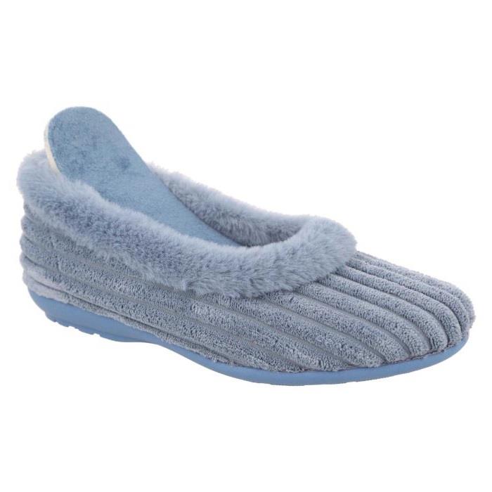 Women's Wide Fit DB Andrea Slippers in Pink Textile - Image 1
