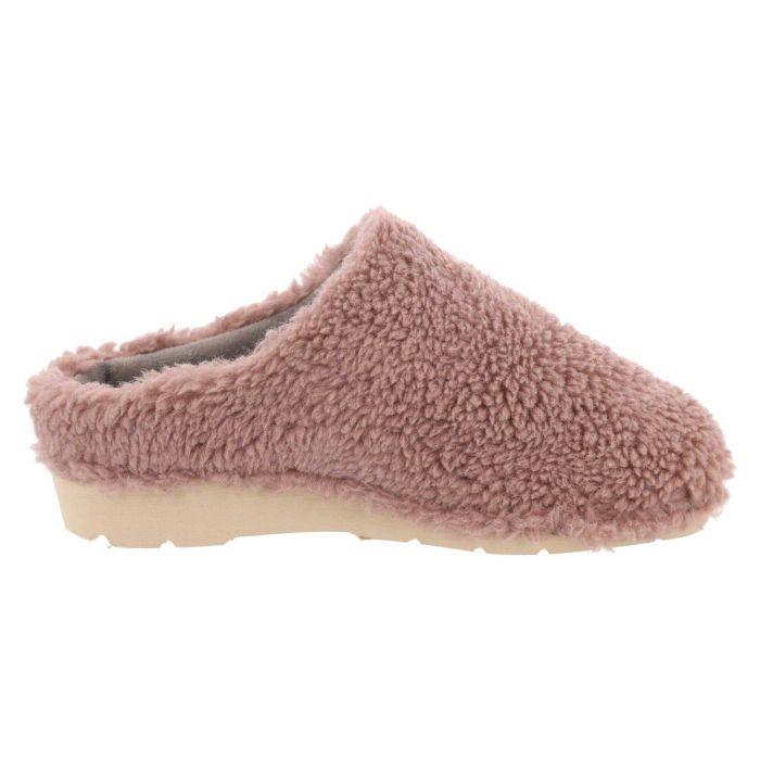 Women's Wide Fit DB Tatum Mule Slippers in Grey Fleece - Image 9