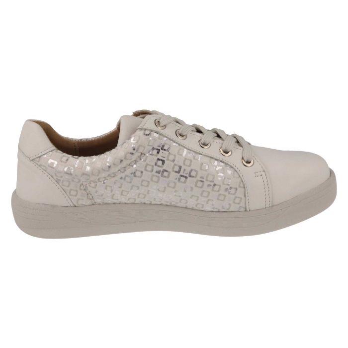 Women's Wide Fit DB Campion Shoes in Navy Leather / Textile - Image 1
