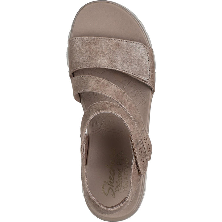 Women's Relaxed Fit Skechers 163532 Easy Going All Day Chic Sandals in Taupe - Image 1