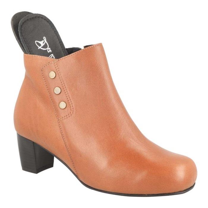 Women's Wide Fit DB Jeannie Heeled Boots in Black Nappa Leather - Image 1