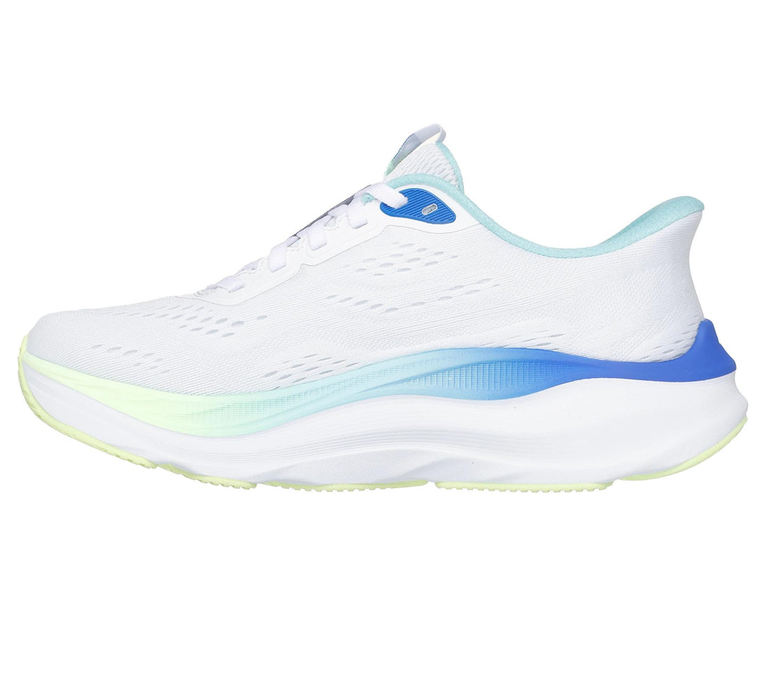 Women's Wide Fit Skechers 129200 Slip-ins Max Run Trainers in White/Multi - Image 4