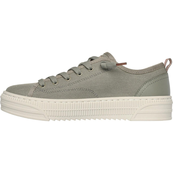 Women's Wide Fit Skechers 114640 Bobs Copa Canvas Shoes