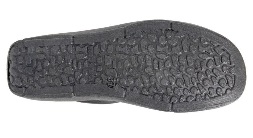 Womens Wide Fit DEK L706 Clogs in Black - Image 4