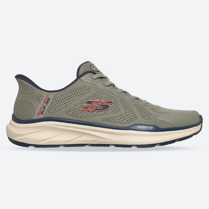 Men's Relaxed Fit Skechers 233106 Slip-ins Equalizer 6.0 Durran Trainers in Green/Multi - Image 1