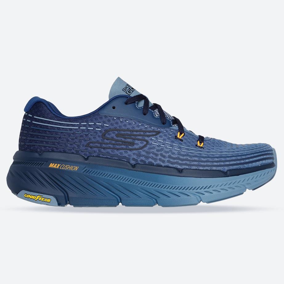 Men's Wide Fit Skechers 220835 Max Cushioning Premier 2.0 Vivid 2 Trainers in Navy - Image 1
