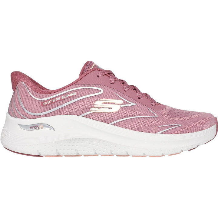 Women's Wide Fit Skechers 150328 Slip-ins Arch Fit 2.0 Sleek Stride Trainers