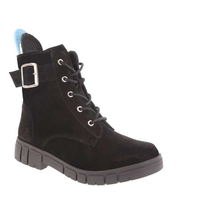 Women's Wide Fit DB Holly Ankle Boots in Brown Suede - Image 1