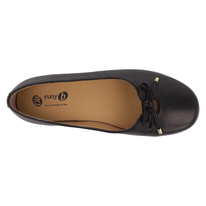 Women's Wide Fit DB Magnolia Loafers in Black Leather - Image 4