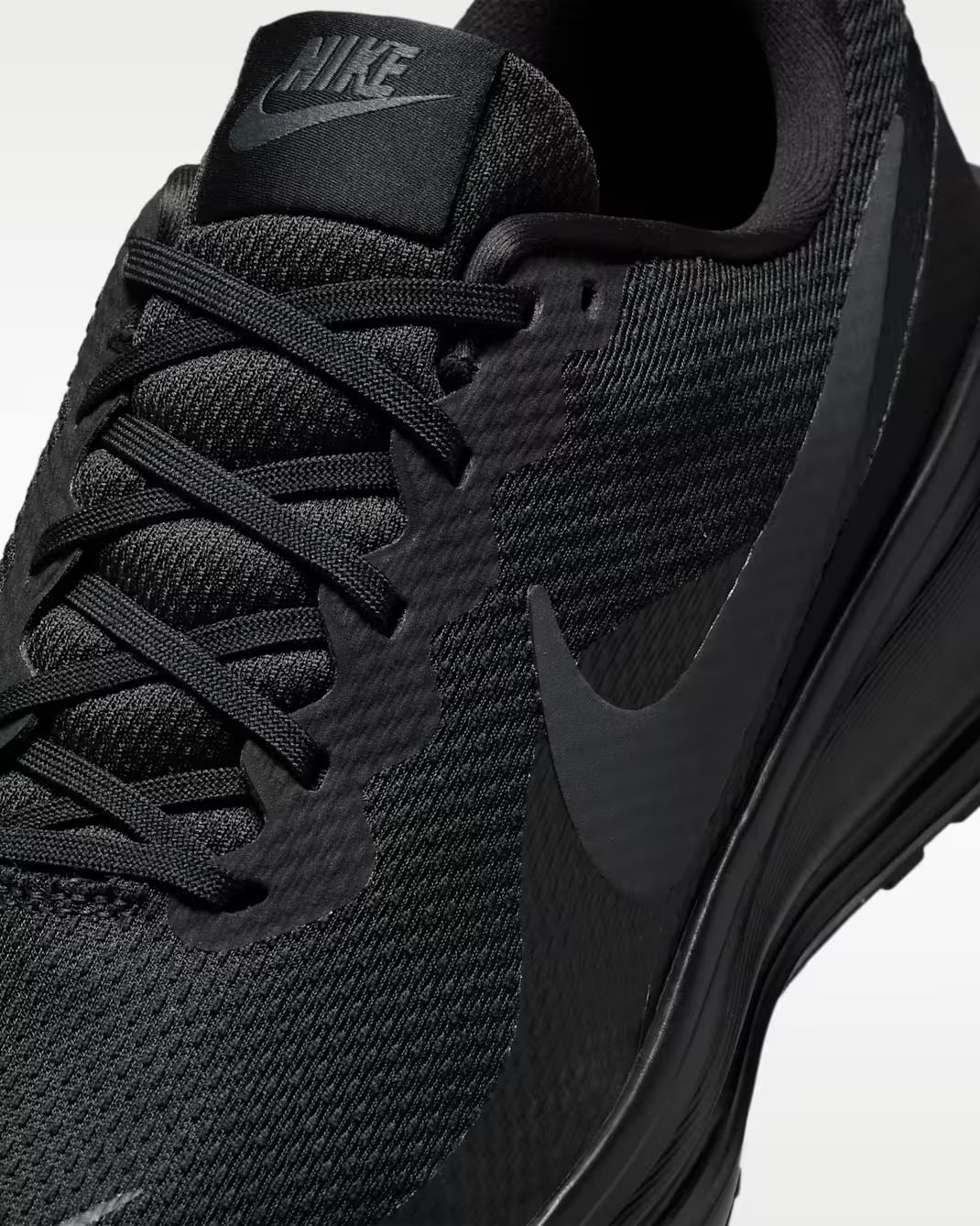 Women's Wide Fit Nike HQ1996-004 Revolution 8 Running Trainers in Black/Anthracite - Image 4