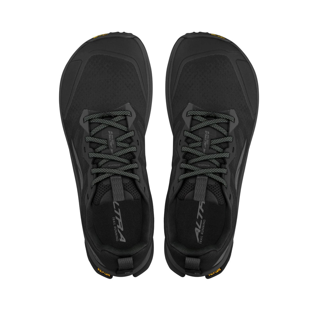 Men's Wide Fit Altra Lone Peak 9 Trail Running Trainers in Black - Image 6