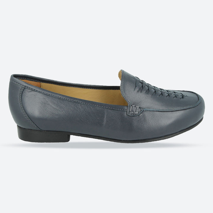 Womens Wide Fit DB Bingham Pumps in Navy - Image 1