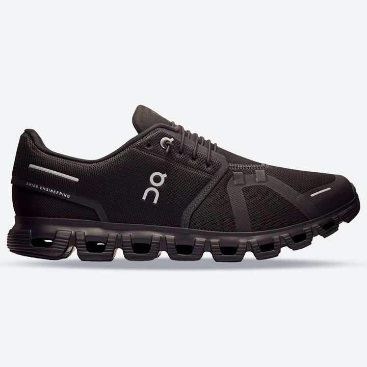 Men's Wide Fit On Cloud 6 Wide Trainers in Black/White - Image 1
