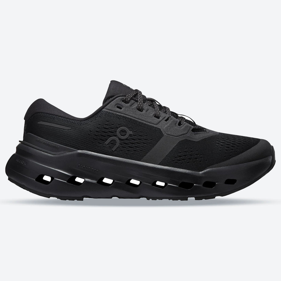 Men's Wide Fit On Cloudrunner 3 Wide Trainers in Black/Black - Image 1